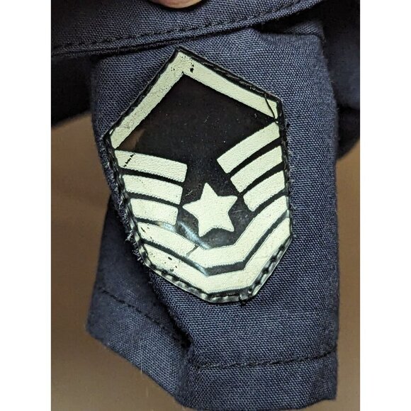 Build A Bear US Air Force Military Uniform Top Piece Outfit Blue - Picture 4 of 11